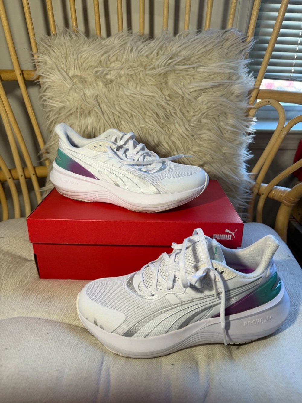 PUMA Pulse Pro Running  Womens White Sneakers Athletic Shoes 31223702